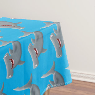 Nappe Drôle mignon requin marteau dessin animé