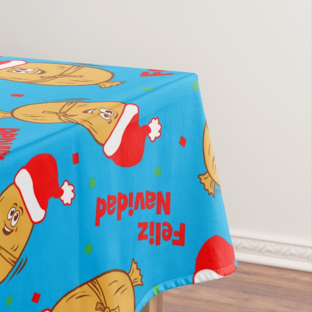 Nappe Drôle Noël Tamales Motif (In Situ)