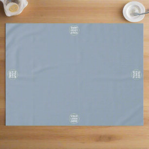 Nappe Dusty Blue l Promotional Business Logo Marqué