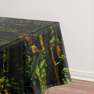 Nappe Écorce d'arbre sous verre martelé vert