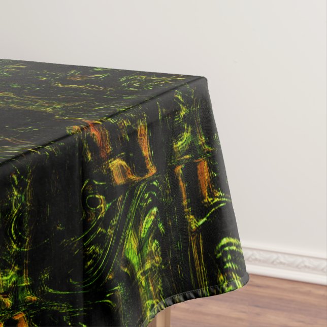 Nappe Écorce d'arbre sous verre martelé vert (In Situ)