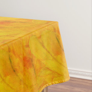 Nappe Écrasement d'abricot chic floral abstrait