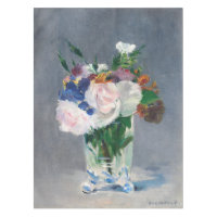 Edouard Manet - Fleurs dans un Vase de Cristal