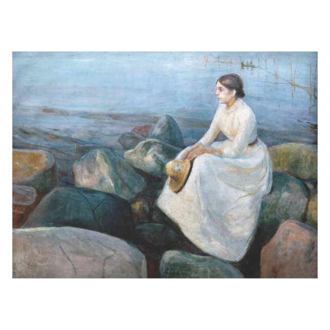 Nappe Edvard Munch - Nuit d'été, Enger sur la plage (Devant (Horizontal))