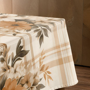 Nappe Élégant automne floral plaid automne
