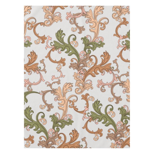 Nappe Élégant Boho victorien Vintage Arrière - plan Feui (Devant)