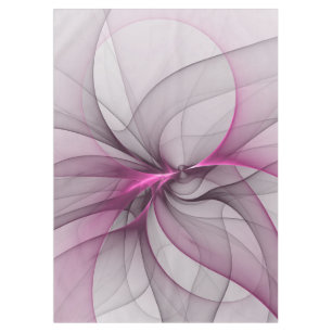 Nappe Élégant Chaos Moderne Art Fractal Abstrait Rose