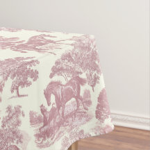 Elégant Chic Rose Rustique Horses Toile