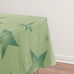 Nappe Élégant et élégant Olive Stars sur Sage Green