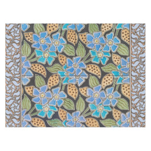 Nappe Élégant Fleur Bleu Périwinkle Floral Classic