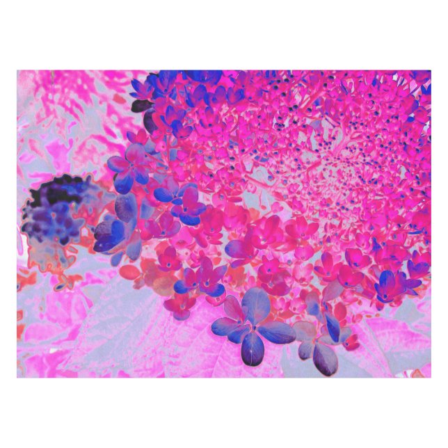 Nappe Elégant Fuchsia et bleu foncé Limelight Hydrangea (Devant (Horizontal))