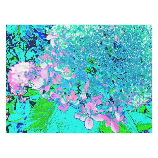 Nappe Élégant Limelight rose et bleu Hydrangea (Devant (Horizontal))