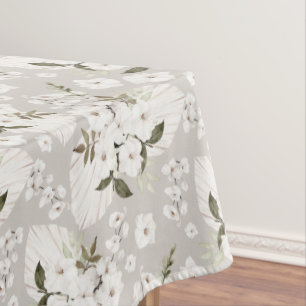 Nappe Elégant Motif d'aquarelle de couleur blanche Boho
