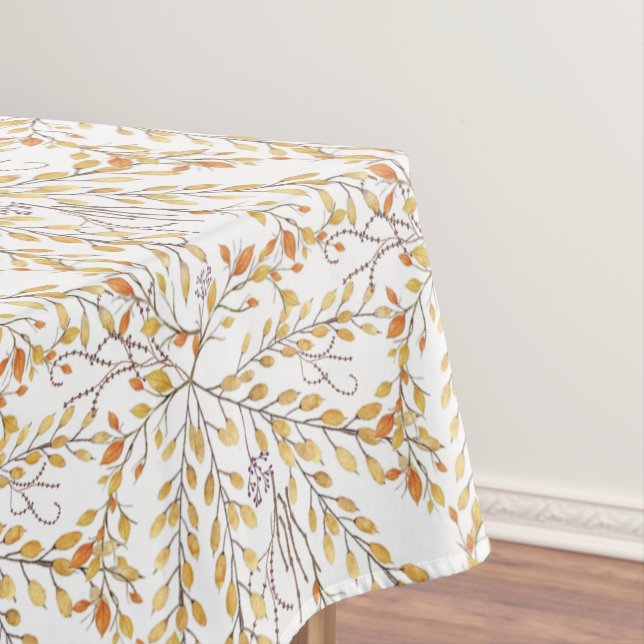 Nappe Élégant Motif de feuillage d'automne personnalisé (In Situ)