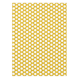 Nappe Élégant Motif de point | Moutarde Jaune Et Blanc