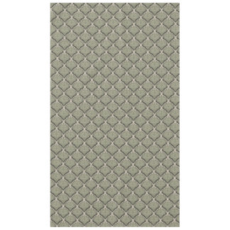 Nappe Élégant motif de ventilateur botanique vert olive 