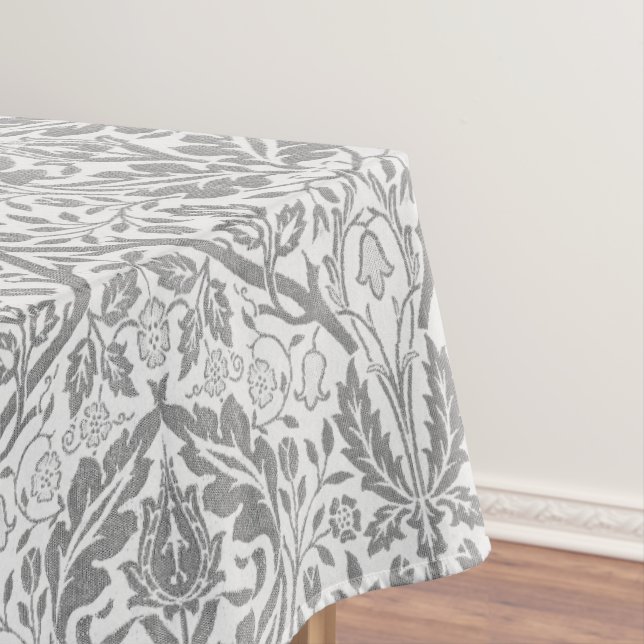 Nappe Élégant motif floral gris (In Situ)
