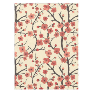 Nappe Élégant Motif sans couture en fleur de cerisier (4