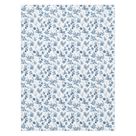 Nappe Elégant pin Bleu et Blanc et Noël Holly