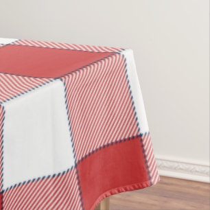 Nappe Élégant Pique-nique Campagne À damiers Rouge Blanc