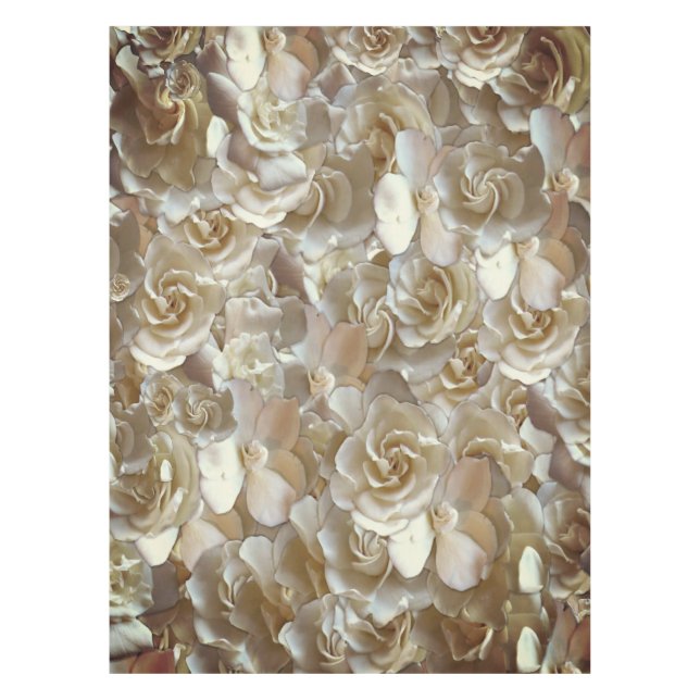 Nappe Élégant Rose floral Motif pétal (Devant)