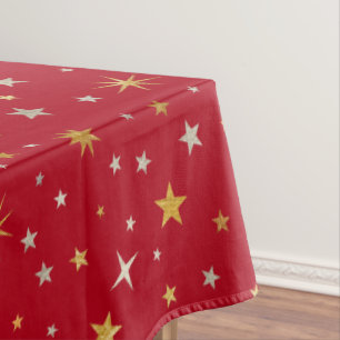 Nappe Élégant Silver Gold mite Festin Rouge Noël