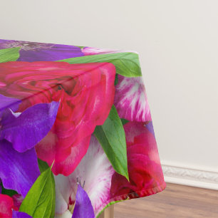 Nappe Elégante aquarelle motif décorative fleurie