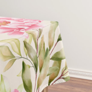 Nappe Elégante aquarelle motif décorative fleurie