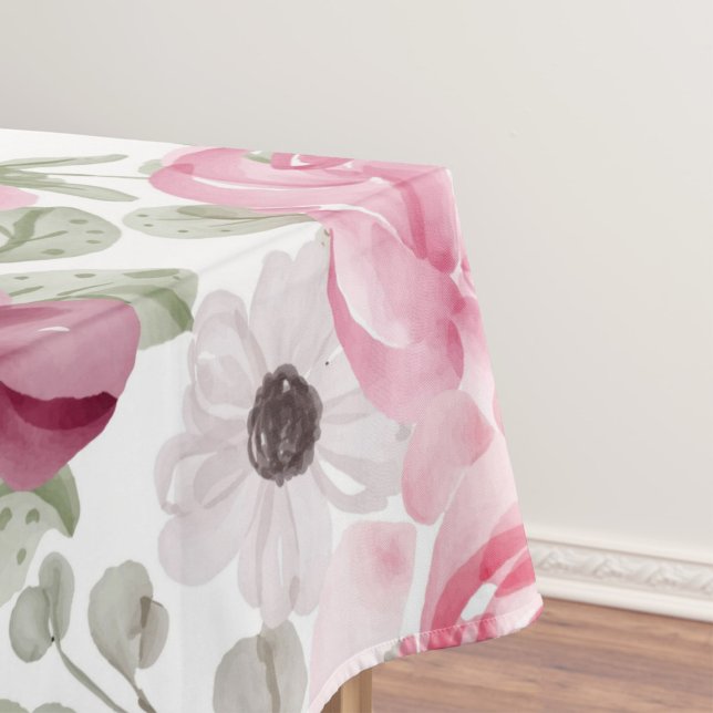 Nappe Elégante aquarelle motif décorative fleurie (Créateur téléchargé)