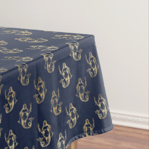 Nappe Elégante Mermaid Navy Metallic Gold Theme Party