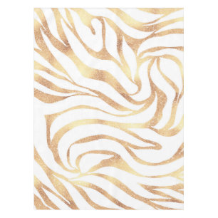 Nappe Elégante Parties scintillant or Zebra Poster de an