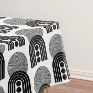 Nappe Élégantes lignes arquées de style milieu de siècle