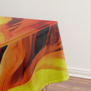 Nappe Eléments Chauds Et Froids Acrylique Verser Abstrai