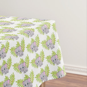 Nappe Eléphant mignon Baby shower neutre de genre