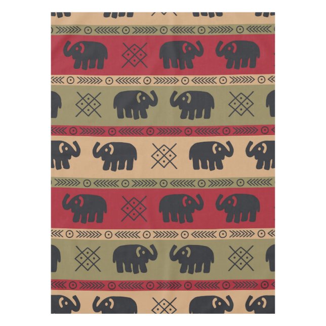 Nappe Eléphants afro-américains (Devant)