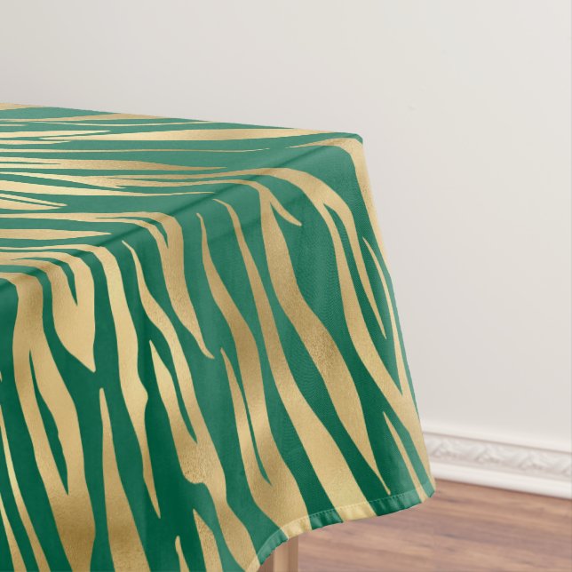 Nappe Emerald et Gold Safari Series Design 2 (In Situ)