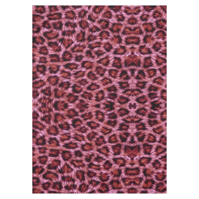 Nappe empreinte de guépard rose (Devant)