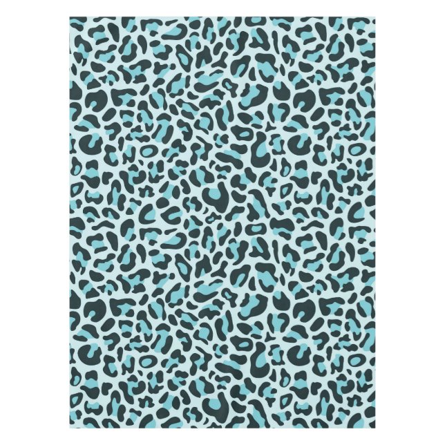Nappe Empreinte de léopard bleue (Devant)