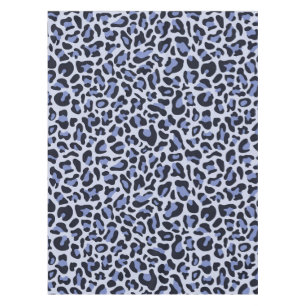 Nappe Empreinte de léopard bleue