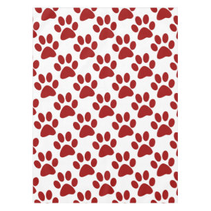 Nappe Empreinte de patte rouge