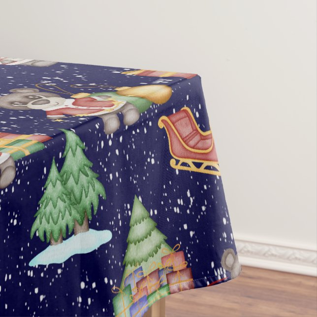 Nappe Enfants Noël mignonne Festive Animaux Ours (In Situ)