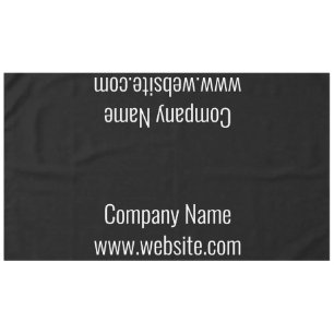 Nappe Entreprise Noir et Blanc Nom Site Web Texte