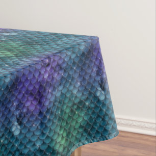 Nappe Éperche de sirène pourpre Turquoise Aqua