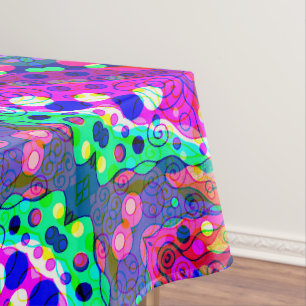 Nappe Esquisse Imaginaire Art - Neon Abstrait Maj 1
