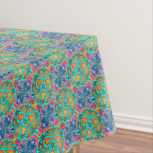 Nappe Étoile de David Turquoise fine