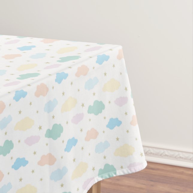 Nappe Étoiles et nuages Pastel (In Situ)