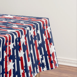 Nappe Étoiles et rayures patriotiques rouges, blanches e