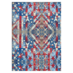 Nappe Étoiles et rayures patriotiques rouges, blanches e