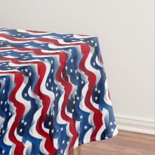 Nappe Étoiles et rayures patriotiques rouges, blanches e