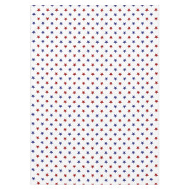 Nappe Étoiles patriotiques rouges et bleues sur blanc